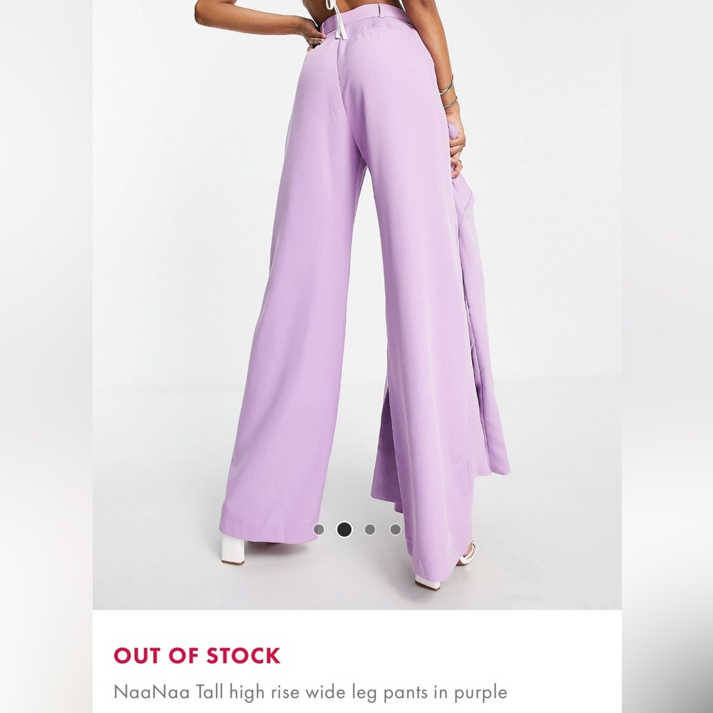 NaaNaa High Rise Pants in purple